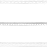 Drahtregal in Weiß, 45 cm x 150 cm x 180 cm, mit stabilen, offenen Regalböden für optimale Luftzirkulation und vielseitige Nutzung im Innen- und Außenbereich
