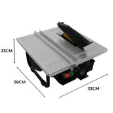 T-Mech elektrischer Fliesenschneider mit 180 mm Klinge, 600W Motor, robustem Aluminium-Gehäuse und präziser Schnittführung, ideal für Fliesenarbeiten