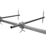 Robuster T-Mech Drehlackierständer aus Metall mit verstellbaren Halterungen und stabilen Querträgern, ideal für lackierte Objekte in verschiedenen Größen