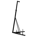 Faltbarer Boxsackständer aus schwarzem Metall, stabiler Rahmen in dreieckiger Form, ideal für das Training zu Hause oder im Fitnessstudio
