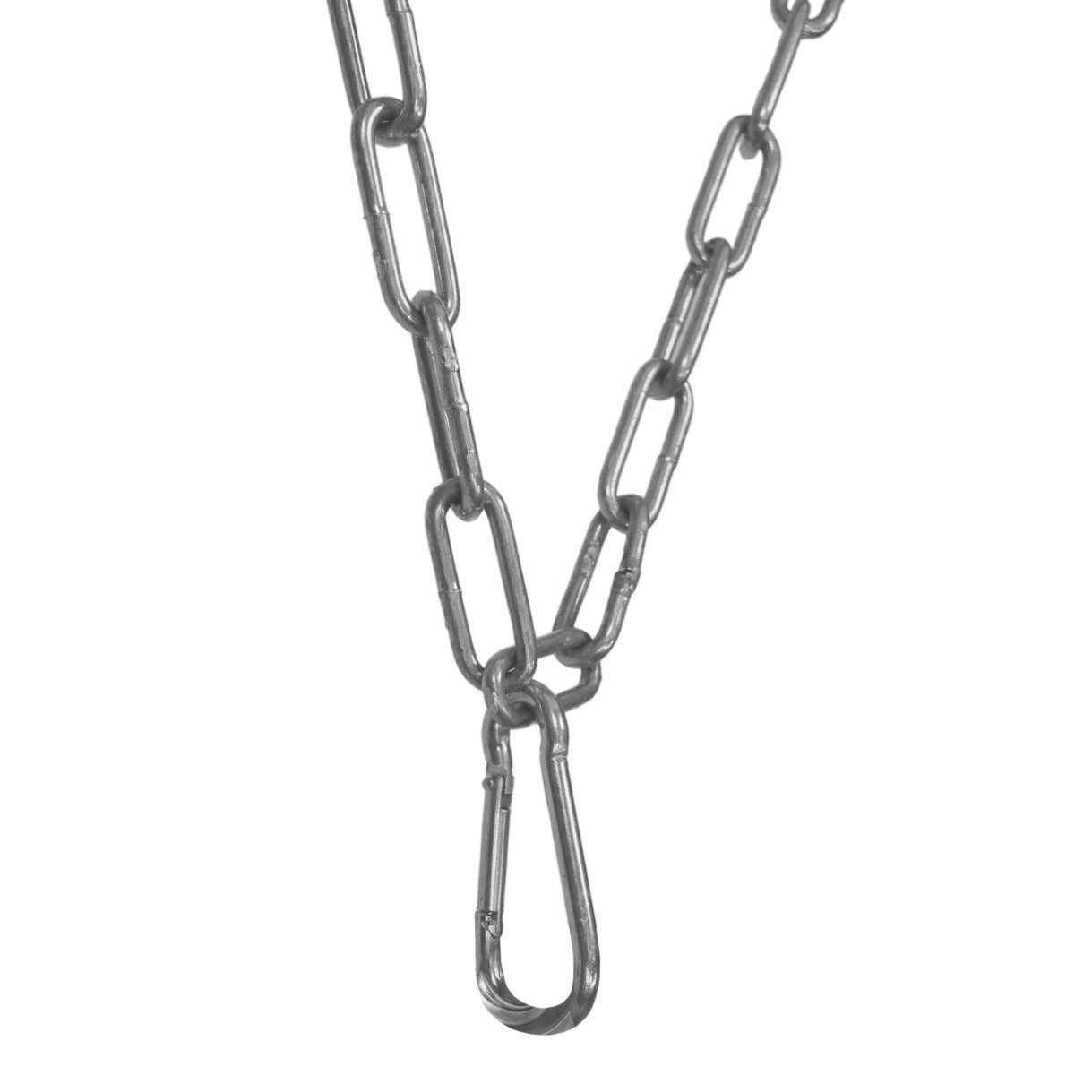 Robuste, verzinkte Kette mit ovalen Gliedern, ideal für die Verwendung mit einer Wiesenegge, glänzende Oberfläche und langlebige Materialien