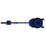 Pneumatischer Wagenheber in Blau mit langem Hebelgriff, robustem Gehäuse und rutschfestem Griff, ideal für einfache Fahrzeuganhebungen