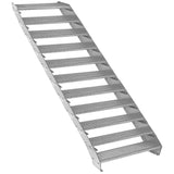 Verstellbare, elfteilige Treppe aus verzinktem Stahl, 900 mm breit, mit rutschfesten Stufen und robustem, langlebigem Design für sicheren Zugang