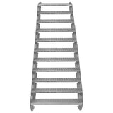 Verstellbare, elfteilige Treppe aus verzinktem Stahl, 900 mm breit, mit rutschfesten Stufen und robustem, langlebigem Design für Sicherheit und Stabilität