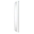 Weißer Heizkörper mit integriertem Spiegel, schlankes Design, 1800mm x 425mm, glatte Oberfläche und moderne Ästhetik für jeden Raum