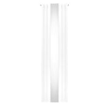 Ovaler Röhrenheizkörper in Weiß mit integriertem Spiegel, 1800mm x 500mm, modernes Design, glatte Oberflächen und elegante Form für stilvolle Badezimmer