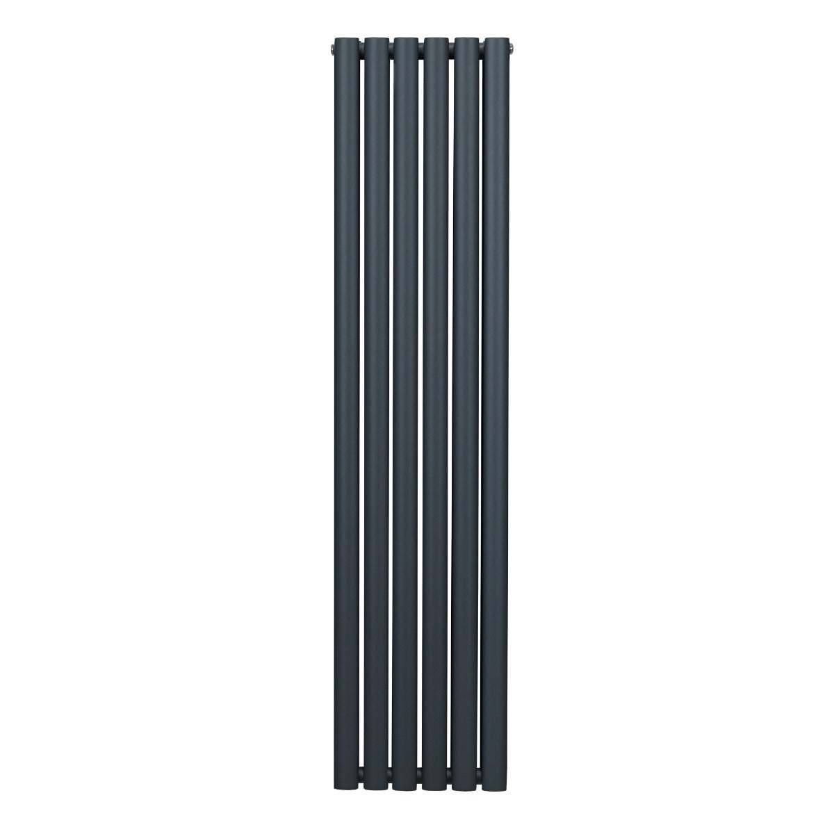 Ovaler Röhrenheizkörper in Anthrazitgrau, 1600mm x 360mm, mit glatter Oberfläche und modernen, schlanken Röhren für effiziente Wärmeabgabe