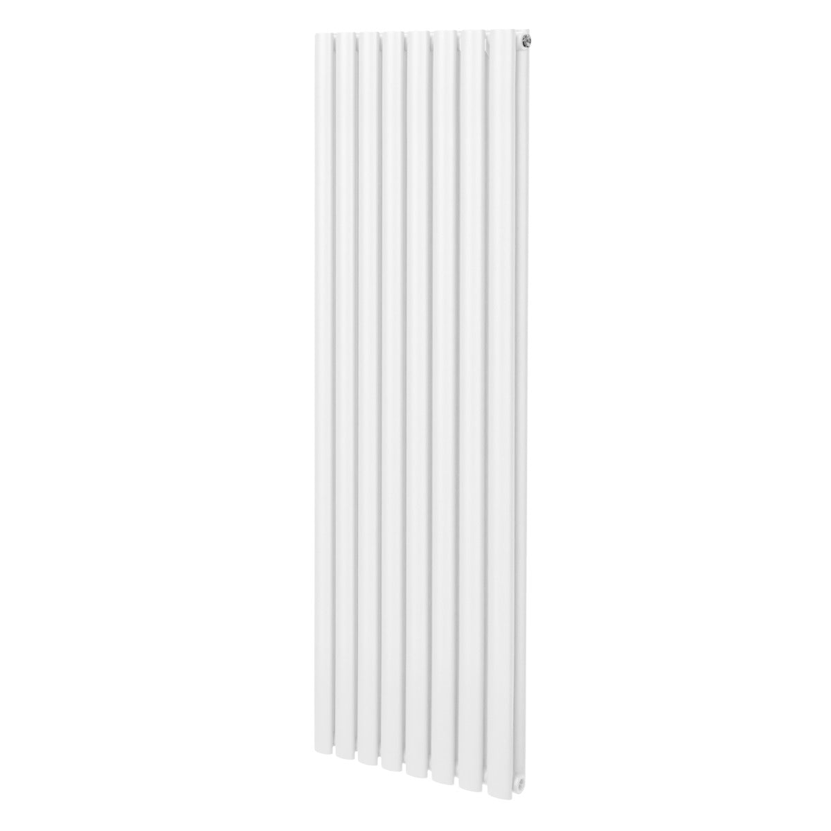 Ovaler Röhrenheizkörper in Weiß, 1600mm x 480mm, mit glatter Oberfläche und eleganten, vertikalen Röhren für moderne Innenräume