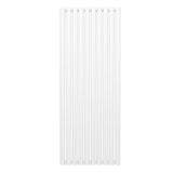 Ovaler Röhrenheizkörper in Weiß, 1600mm x 600mm, mit glatter Oberfläche und eleganten, vertikalen Röhren für moderne Heizlösungen