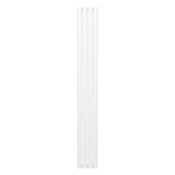Ovaler Röhrenheizkörper in Weiß, 1800mm x 240mm, mit glatter Oberfläche und eleganten, minimalistischen Linien für moderne Innenräume