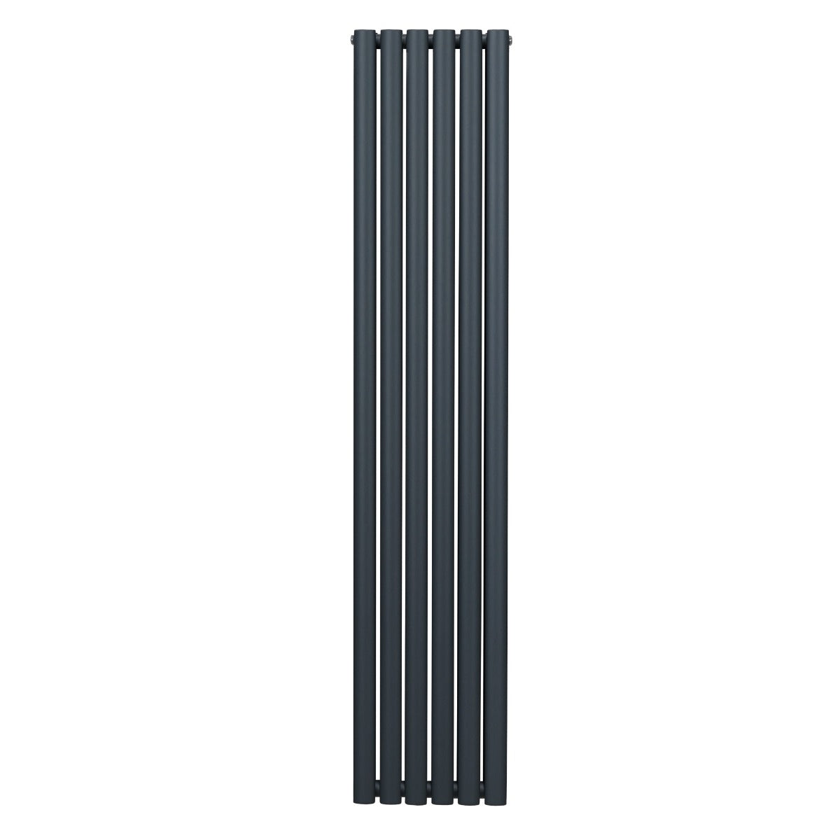 Ovaler Röhrenheizkörper in Anthrazitgrau, 1800mm hoch und 360mm breit, mit glatten, runden Röhren für moderne Heizlösungen und stilvolle Akzente
