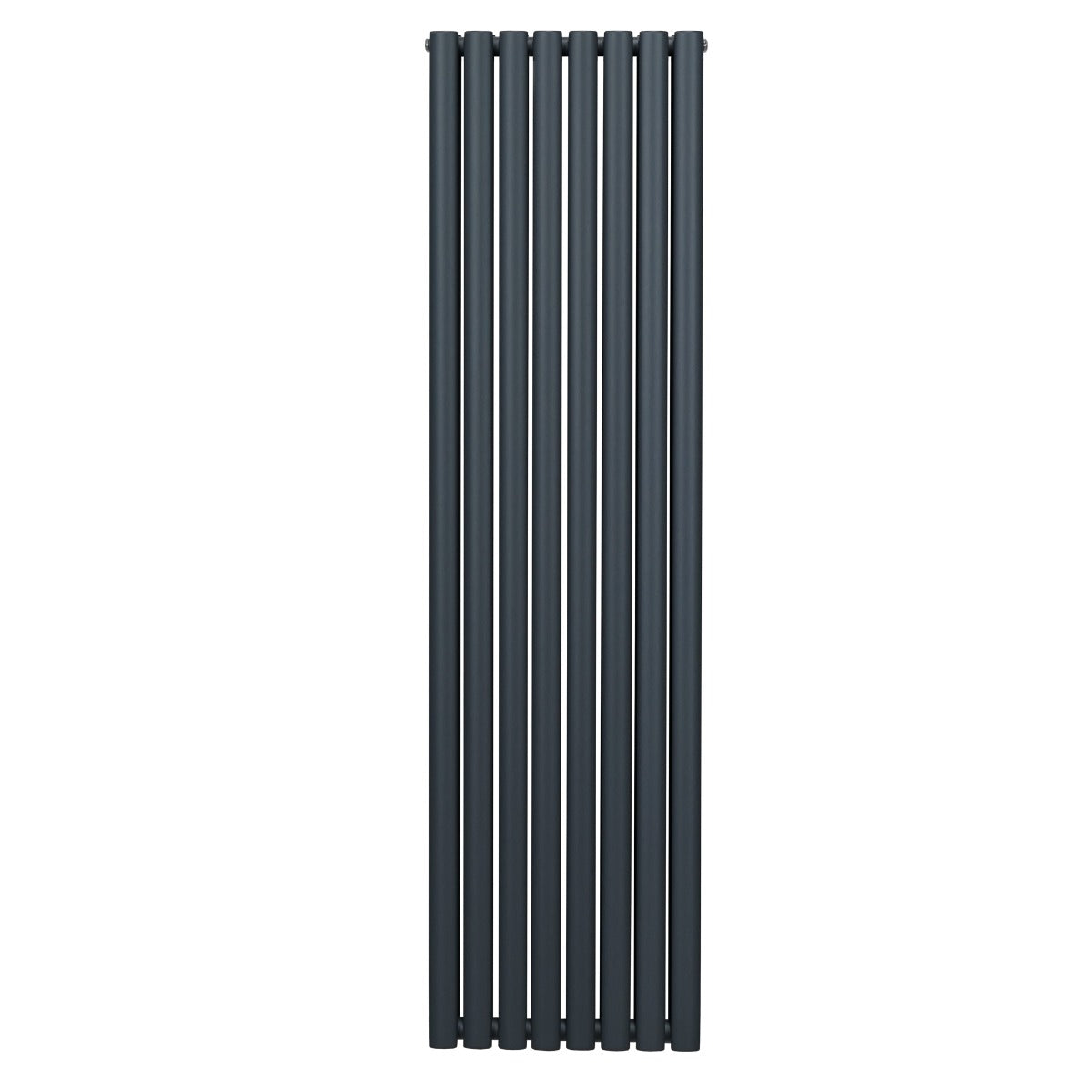 Ovaler Röhrenheizkörper in Anthrazitgrau, 1800mm x 480mm, mit glatter Oberfläche und modernen, schlanken Linien für stilvolle Wärme im Raum