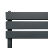 Flachheizkörper für Handtücher in Anthrazitgrau, 1200mm x 450mm, mit glatten, modernen Linien und einem eleganten, minimalistischen Design