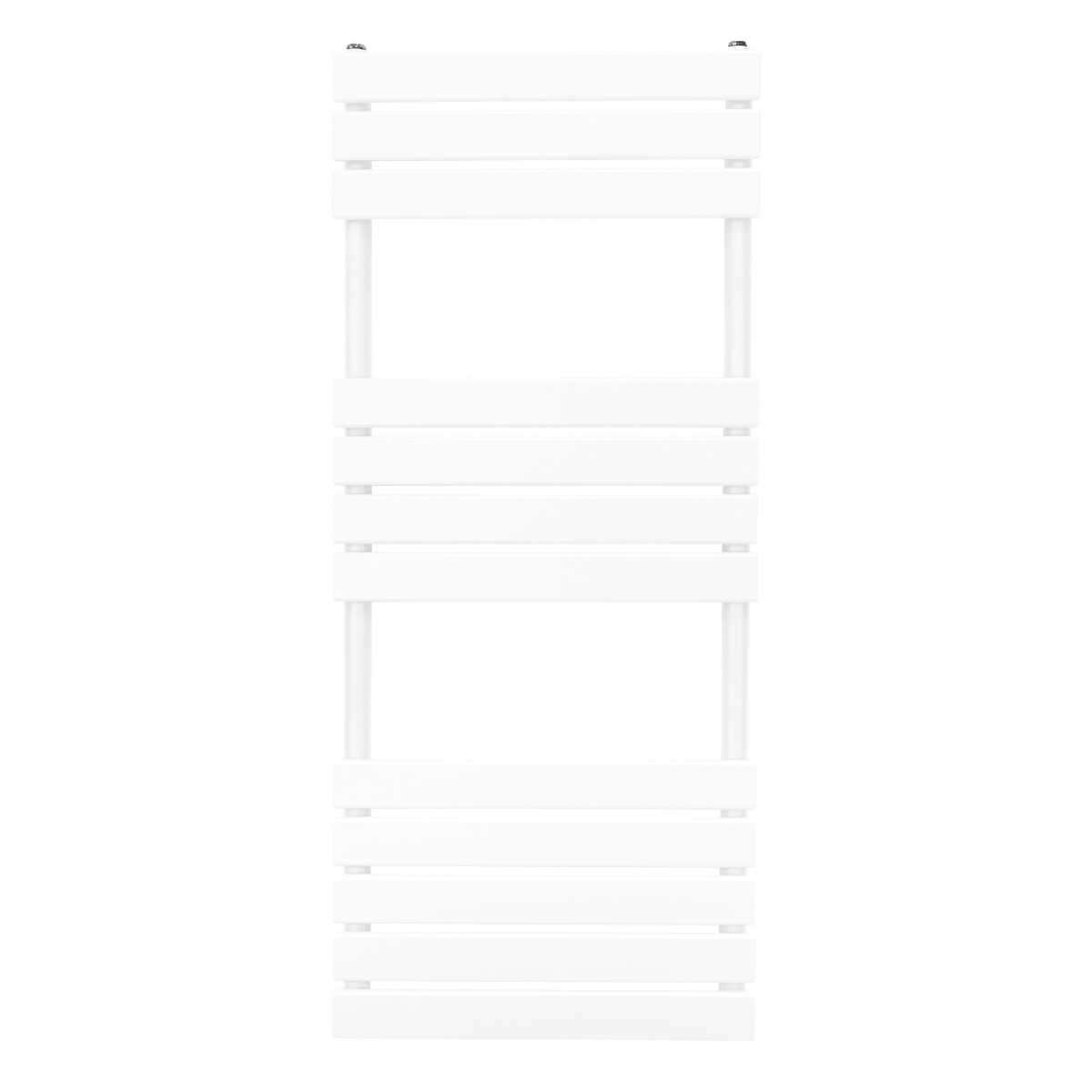 Flachheizkörper für Handtücher in Weiß, 1200mm x 450mm, mit schlankem, modernem Design und glatter Oberfläche, ideal für Badezimmer und Küchen