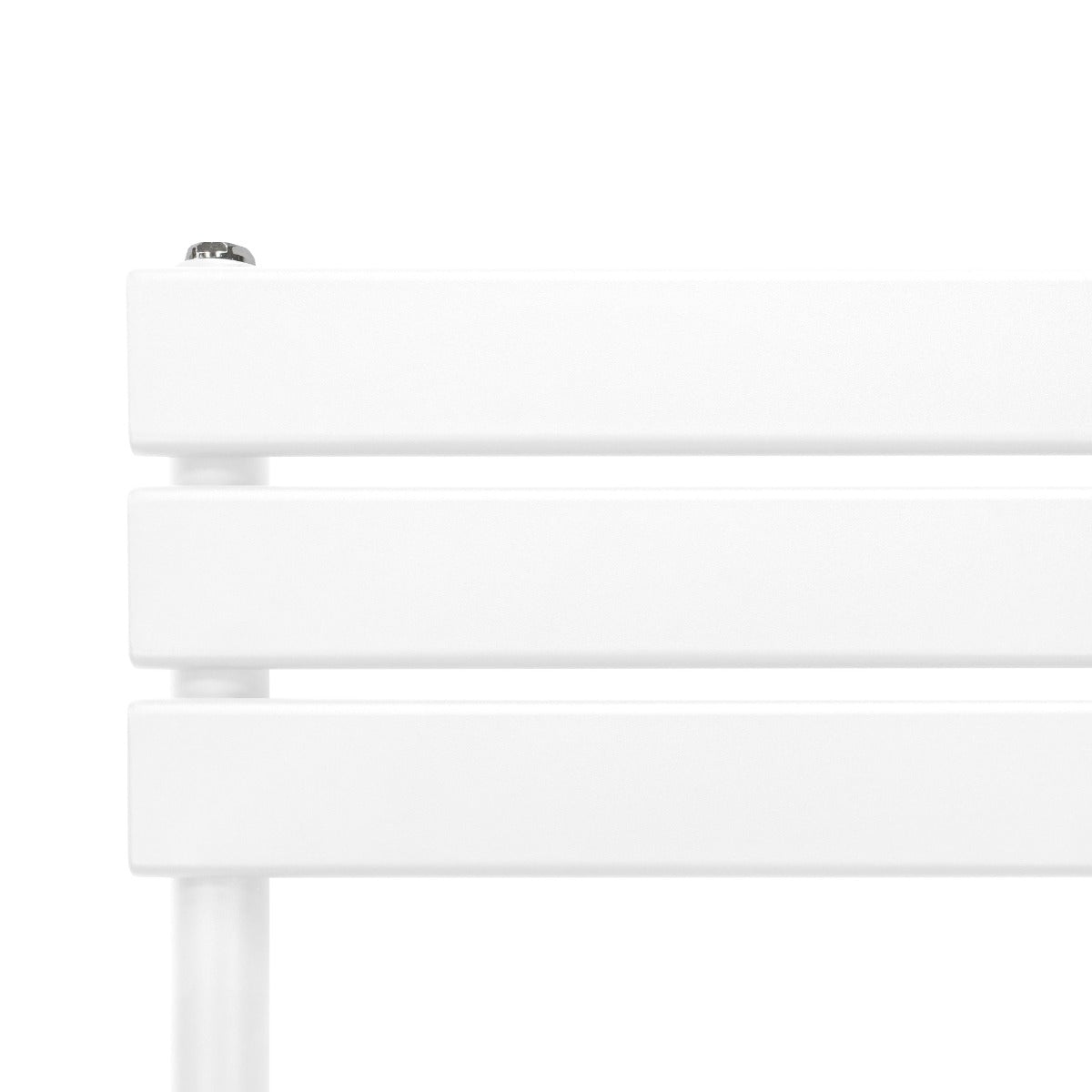 Flachheizkörper für Handtücher in Weiß, 1200mm x 500mm, mit glatten, modernen Linien und hochwertiger, pulverbeschichteter Oberfläche