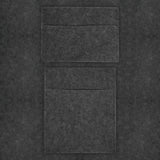 Anthrazitgrauer Autostoff mit zwei praktischen Aufbewahrungstaschen, weiche Textur und modernes Design für eine stilvolle Innenausstattung