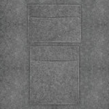 Rauchgraue Autostoff-Aufbewahrungstaschen aus weichem Filz, zwei Taschen mit glatter Oberfläche, ideal für die Organisation im Auto