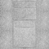 Silbergraue Autostoff-Aufbewahrungstaschen aus weichem, strapazierfähigem Material, ideal für die Organisation im Fahrzeug, mit glatter Oberfläche