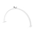 Weiße LED Halbmondlampe mit elegantem, gebogenem Design und glatter Oberfläche, ideal für stimmungsvolle Beleuchtung in modernen Räumen