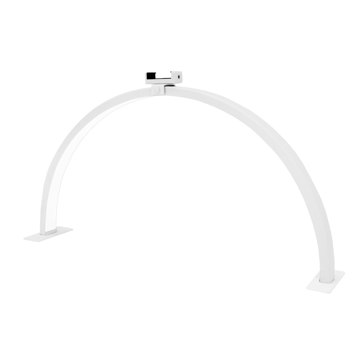 Weiße LED Halbmondlampe mit elegantem, gebogenem Design und glatter Oberfläche, ideal für stimmungsvolle Beleuchtung in modernen Räumen
