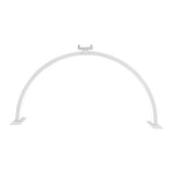 Helle, moderne LED Halbmondlampe mit elegantem, gebogenem Design in Weiß, ideal für stimmungsvolle Beleuchtung in Wohnräumen