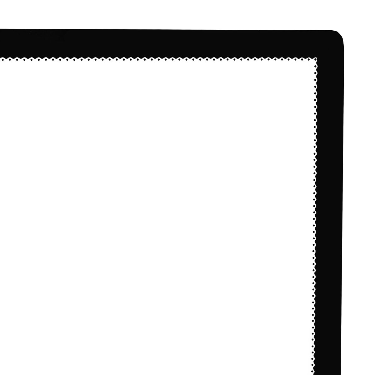Schwarzer LED-Leuchtrahmen im DIN A2-Format mit gleichmäßiger Ausleuchtung, ideal für Poster und kreative Displays in verschiedenen Umgebungen