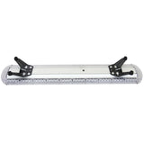 Bernsteinfarbenes LED-Notwarnlicht mit 1200 mm Länge, transparentem Gehäuse und schwarzem Bedienfeld, ideal für Sicherheitsanwendungen
