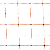 Elektrisches Geflügelnetz in orange mit gleichmäßigen quadratischen Maschen, ideal für die sichere Abgrenzung von Geflügelgehegen