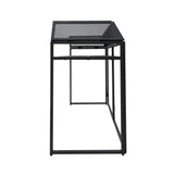 Schwarze DJ Disco Booth Kabine aus Metall mit Netzoberfläche, modernem Design und stabiler Struktur, ideal für Partys und Veranstaltungen