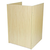 Ladentresen Kassentisch TB60 aus hellem Ahornholz, mit glatter Oberfläche und minimalistischer, rechteckiger Form, ideal für Verkaufsräume