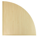 Eckiger Ladentresen aus hellem Ahornholz, mit glatter Oberfläche und klarer Maserung, ideal für moderne Verkaufsräume und Empfangsbereiche