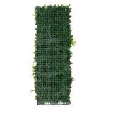 Künstliche Wandfliese in 50 cm x 150 cm, grün mit verschiedenen Pflanzen und einem strukturierten Gitterdesign für lebendige Akzente in jedem Raum
