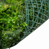 Künstliche Wandfliese in lebendigem Grün, 50 cm x 150 cm, mit feinen Blättern und strukturiertem Gittermuster für eine natürliche Optik