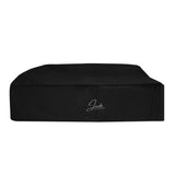 Schwarze Abdeckung für ein 5-teiliges Aluminium-Ecksofa-Set, schützt vor Witterungseinflüssen, strapazierfähiges Material, elegantes Design