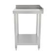 Modulare Cocktailbar-Eckeinheit aus Edelstahl, mit glatter, glänzender Oberfläche, rechteckiger Form und stabilen, quadratischen Beinen