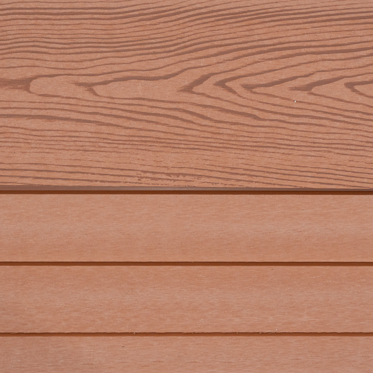 Brauner WPC Sichtschutzzaun mit glatter Oberfläche und Holzmaserung, ideal für Garten und Terrasse, langlebig und pflegeleicht