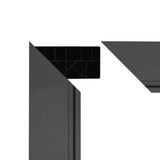 Braunes WPC Sichtschutzzaun Tor mit glatter Oberfläche, rechteckiger Form und stabilen Ecken, ideal für Garten- und Außenbereichsgestaltung