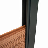 Braunes WPC Sichtschutzzaun Tor mit glatter Holzoptik, stabiler Rahmen und modernen, klaren Linien für einen eleganten Außenbereich