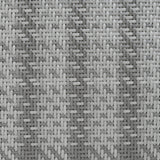 Grau geflochtenes Rattanmaterial mit feinen, gleichmäßigen Mustern, ideal für ein modernes, elegantes Möbelset im Außenbereich