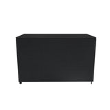 Schwarze Rattan Aufbewahrungsbox mit strukturiertem Gewebe, rechteckig, robust, ideal für die Aufbewahrung im Freien oder im Innenbereich