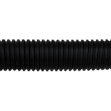 Schwarzer, flexibler Staubsaugerschlauch mit gerippter Oberfläche, 5 Meter lang, ideal für die Reinigung schwer erreichbarer Stellen