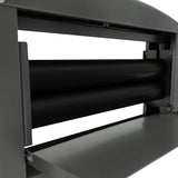 Manueller Handwringer in Grau mit zwei schwarzen Walzen, stabiler Metallrahmen und glatter Oberfläche für effizientes Auswringen von Textilien