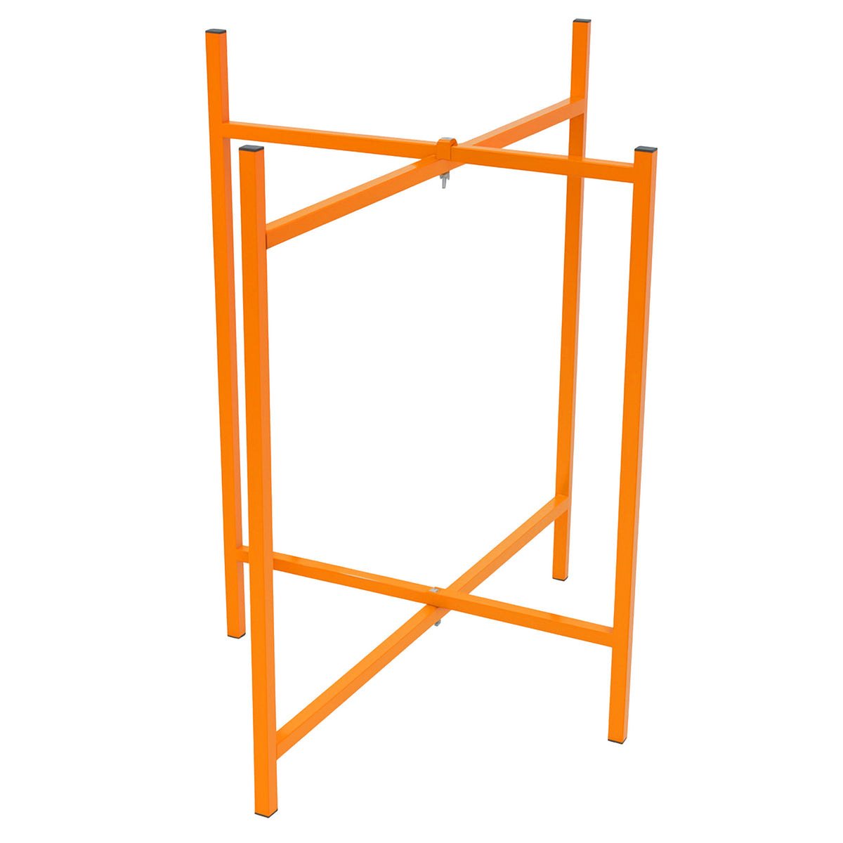 Robuster Mörtelbrettständer in leuchtendem Orange, 750 mm hoch, mit stabilen Metallrahmen und quadratischer Form für sicheren Halt und einfache Nutzung