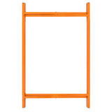 Heller orangefarbener Mörtelbrettständer, 750 mm hoch, aus robustem Metall, mit stabilen Querstreben für sicheren Halt und Unterstützung
