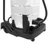 Robuster 80L Nass- & Trocken-Industriestaubsauger mit glänzendem Metallbehälter, schwarzem Kunststoffsockel und flexiblem 5m Schlauch für vielseitige Anwendungen