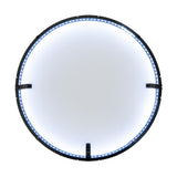 Rundes Dartboard Ringlicht mit hellen LED-Leuchten, schwarzem Rahmen und gleichmäßiger, diffuser Beleuchtung für optimale Sichtbarkeit beim Spielen