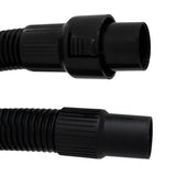 Schwarzer, flexibler 5m Schlauch für den 90L Nass- & Trocken Industriestaubsauger, mit rutschfestem Griff und robustem Material für optimale Nutzung