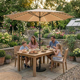LED-Kipp-Sonnenschirm 2,7m - Beige - view 2