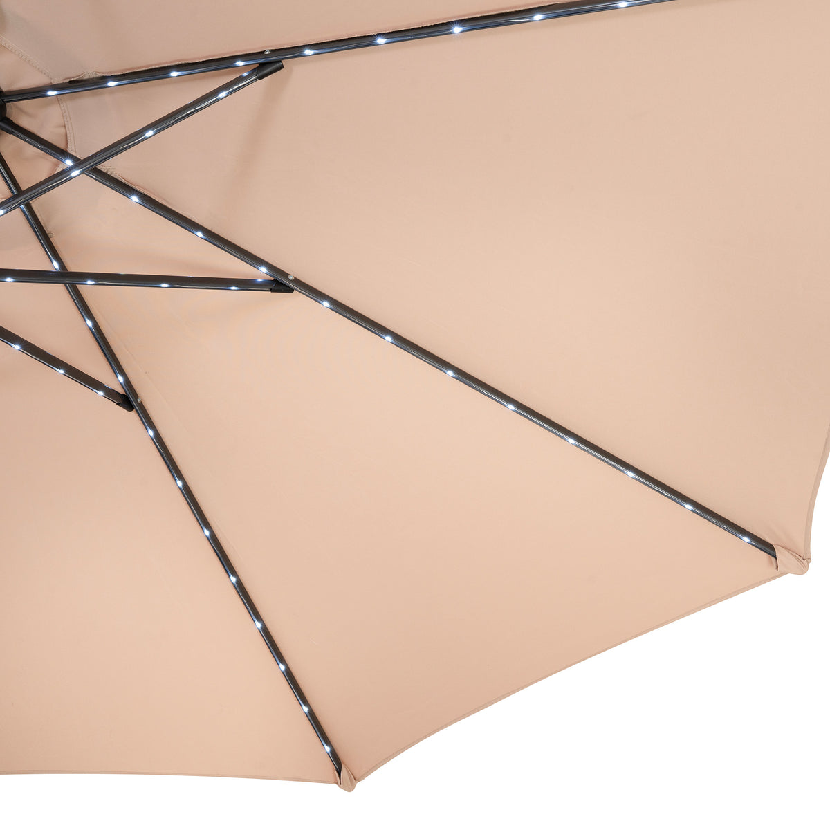 LED-Kipp-Sonnenschirm 2,7m - Beige - view 9