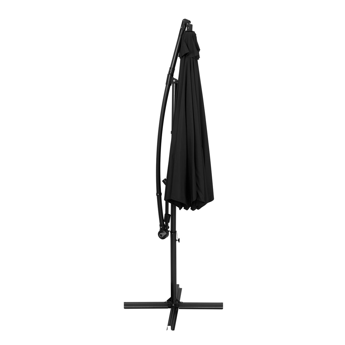 Ausleger-Sonnenschirm 3m - Schwarz